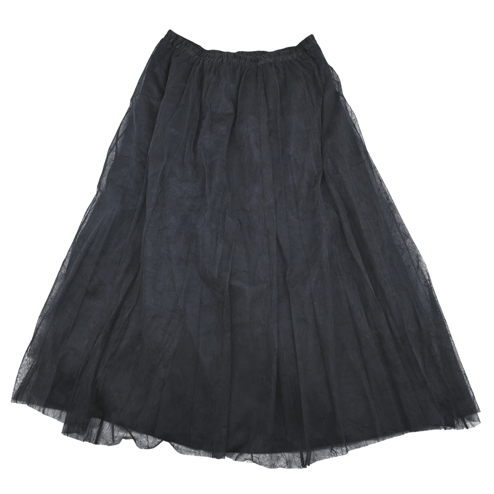 Nwt Vtg 90s Carole Little Goth Grunge Maxi Skirt 22w Black Tulle Mesh Whimsigoth